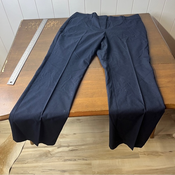 Ann Taylor Navy Pinstripe Pants - Picture 6 of 10
